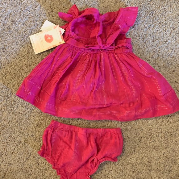 NWT 💕 Sweet Heart Rose Pink 2PC - 12 Months - Picture 3 of 4